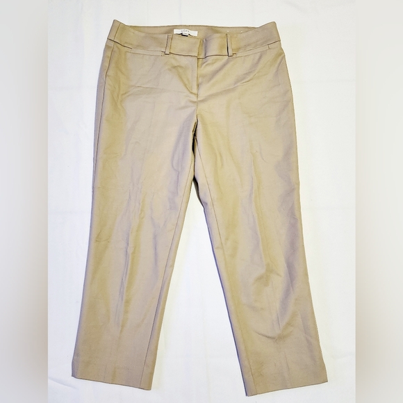 Ann Taylor Pants - Ann Taylor LOFT Classic Pants Women Size 8P Marisa Modern-linen fabric Beige